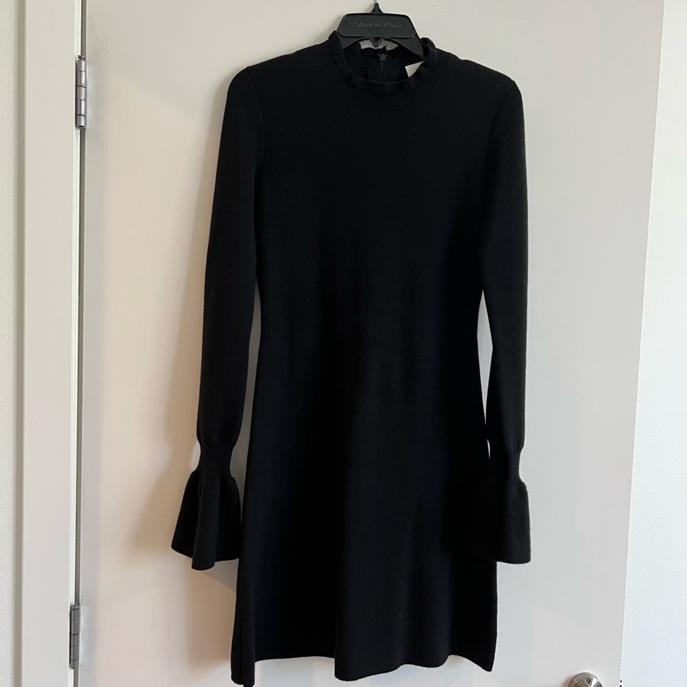 Aritzia black wool dress